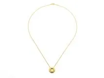 TIFFANY&CO ティファニー ドッツサークルネックレス  ダイヤモンド  YG  イエローゴールド  PT  プラチナ  4.9g  2143100443284 【200】