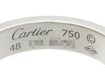 Cartier カルティエ　ラブリング　ミニラブリング　スモールモデル　WG　ホワイトゴールド　パヴェダイヤモンド　3.6g　48号　日本サイズ8号　2143700197781　【200】