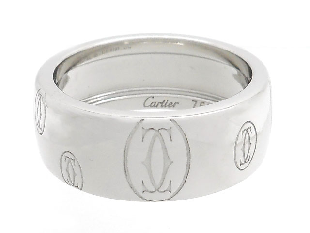 Cartier カルティエ 貴金属・宝石 リング 指輪 ハッピーバースデイ WG ホワイトゴールド 10.9g 55号 日本サイズ約15号