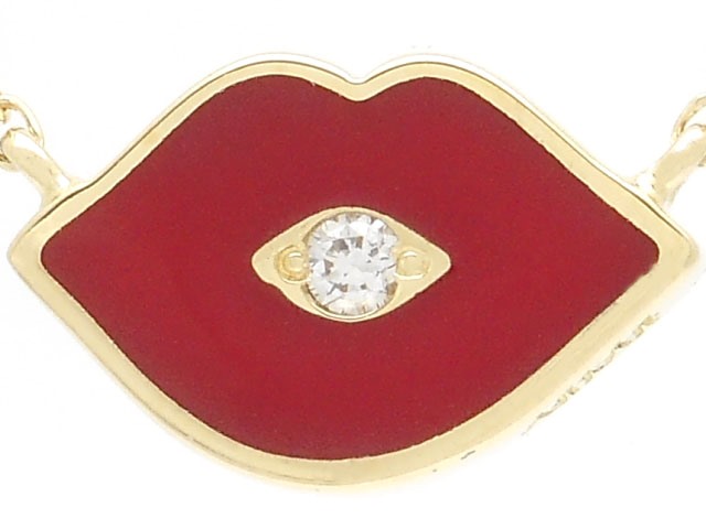 アーカー 18k ダイヤモンドキスネックレス　リップネックレス　イエローゴールド 楽天市場】レターパックプラス発送 AHKAH アーカー K18イエロー