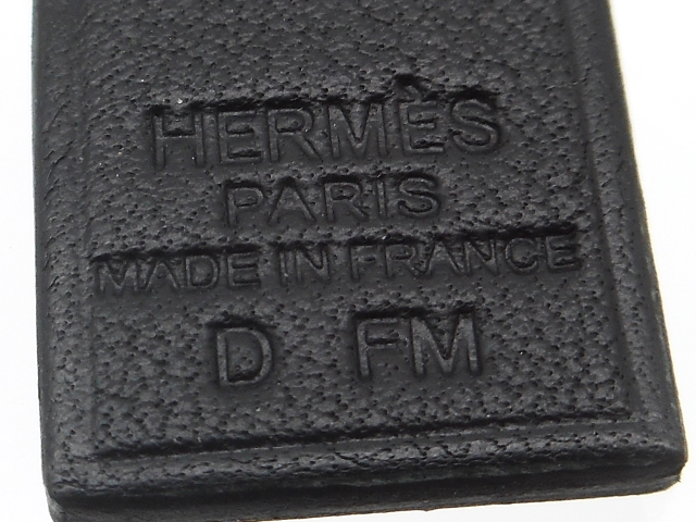 Hermes エルメス アクセサリー ネックレス O'KELLY オーケリー ペンダント GP ゴールド ブラック 【437】の購入なら「質