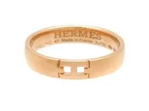 HERMES エルメス ヘラクレス リング 指輪 PG ピンクゴールド 3.0g 47号