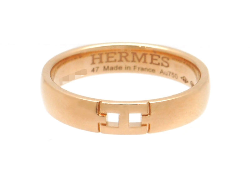 HERMES エルメス ヘラクレス リング 指輪 PG ピンクゴールド 3.0
