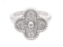Van Cleef & Arpels　ヴァンクリーフ&アーペル　ヴィンテージアルハンブラ　リング　ダイヤモンド　52号　日本サイズ12号　6.3g　VCARO26N00　2120000258152　【200】