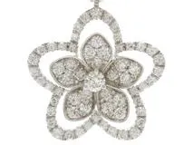 GRAFF　グラフ　ワイルドフラワーピアス　ホワイトゴールド　ダイヤモンド　1.09ct 　4.8g　RGE1668　2143200634137　【200】