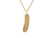 JEWELRY　ジュエリー　貴金属・宝石　フェザーネックレス　K14　イエローゴールド　約8.3g　2143200604925　【200】