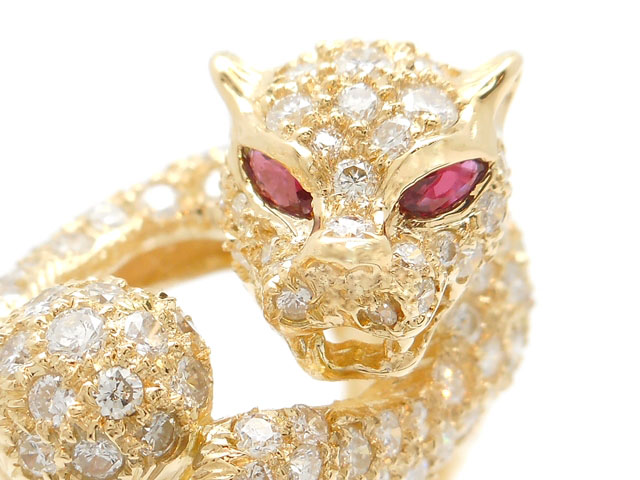 JEWELRY 貴金属・宝石 ダイヤリング K18 ゴールド ルビー0.12ct