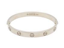 Cartier　カルティエ　ラブブレス　バングル　WG　ホワイトゴールド　16号　旧型　2147200435305　【200】