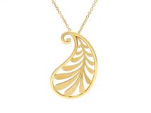 TIFFANY＆CO　ティファニー　リーフネックレス　イエローゴールド　YG　パロマピカソ　4.1g　（2121000016605）【200】