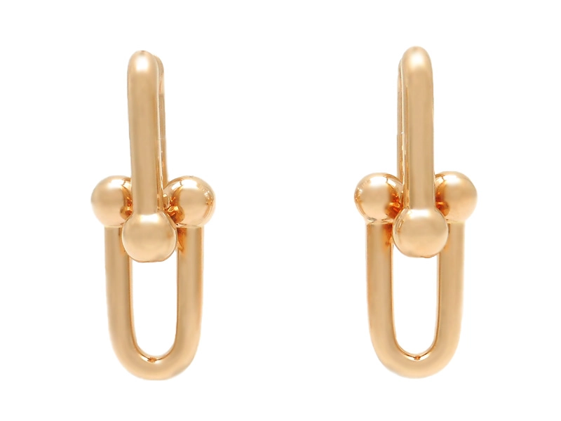 TIFFANY＆CO ティファニー ハードウェア ラージリンク ピアス PG