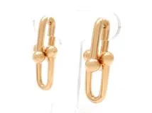 TIFFANY＆CO ティファニー ハードウェア ラージリンク ピアス PG