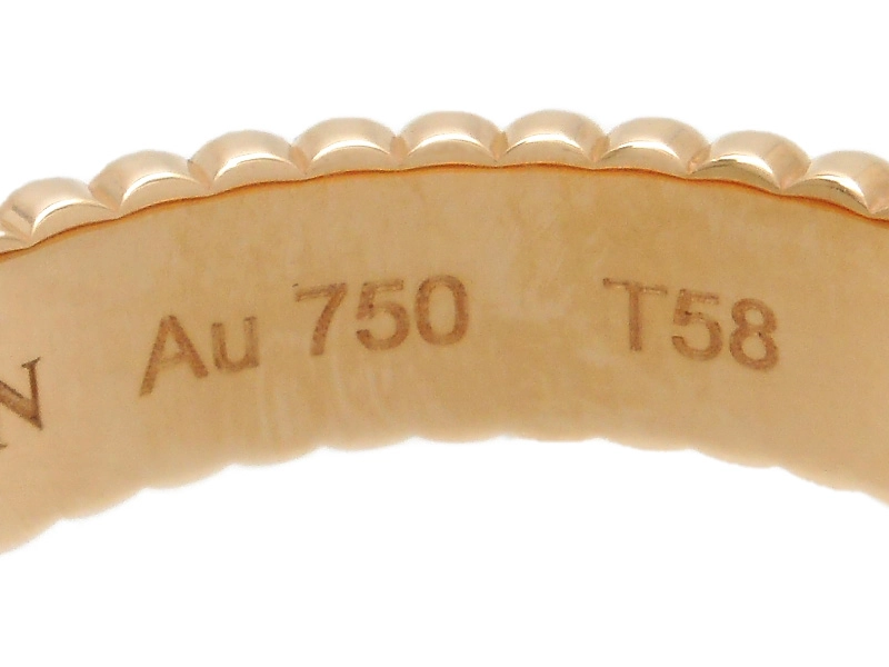 BOUCHERON　ブシュロン　キャトルグログランリング　PG　ピンクゴールド　6.7g　58号　日本サイズ18号　2143200583770　【200】