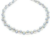S*4様 【送料無料】パールネックレス　K14WG 西武デパート JEWELRY 貴金属・宝石 ネックレス K14 ゴールド パール 真珠