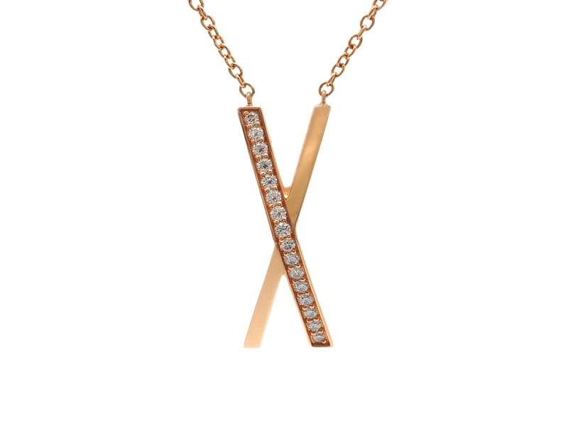 TIFFANY＆CO ティファニー アトラスXネックレス PG ピンク