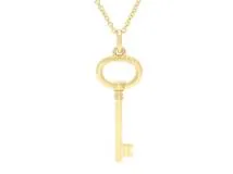 TIFFANY＆CO　ティファニー　貴金属・宝石　オーバルキーネックレス　YG　イエローゴールド　7.5g　約61cm　（2120000248795）【200】