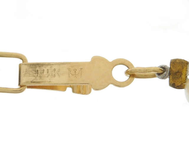 JEWELRY　貴金属・宝石　ネックレス　K14　ゴールド　パール　真珠（2147100577273）【200】