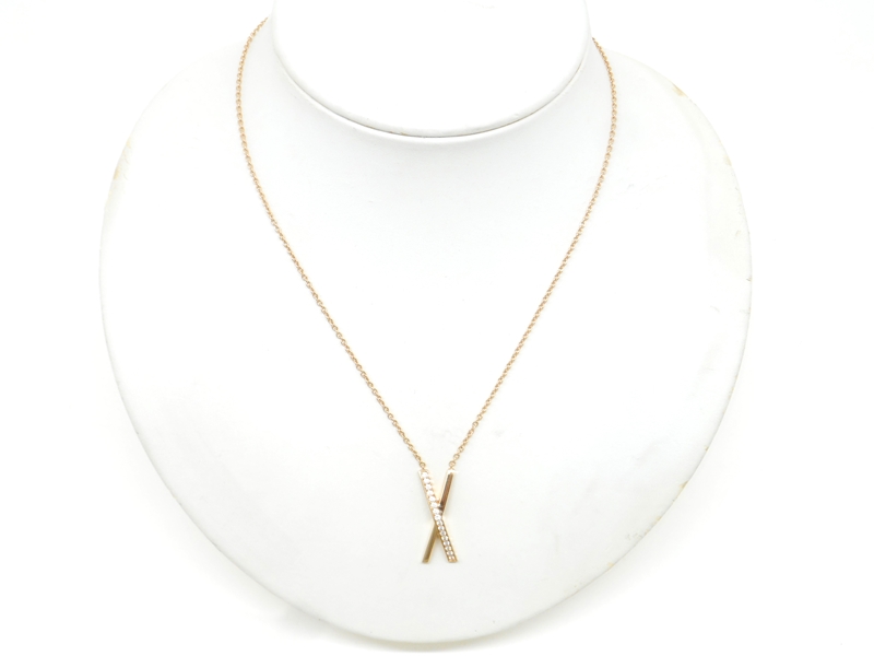 TIFFANY＆CO ティファニー アトラスXネックレス PG ピンクゴールド