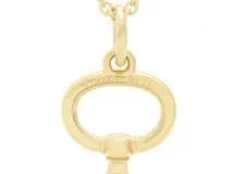 TIFFANY＆CO　ティファニー　貴金属・宝石　オーバルキーネックレス　YG　イエローゴールド　7.5g　約61cm　（2120000248795）【200】