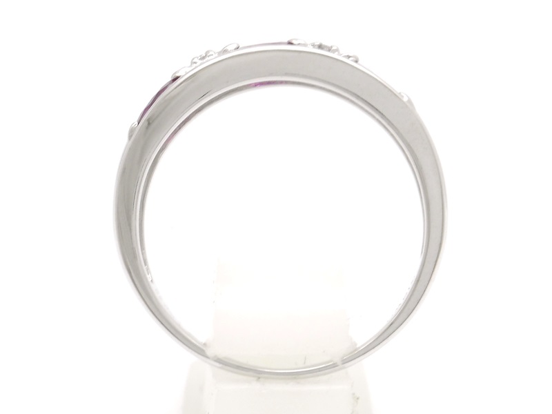 JEWELRY　貴金属・宝石　ルビーリング　ダイヤモンド　R0.78ct　D0.02ct　3.7g　16号　2145000236702　【200】