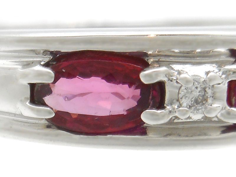 JEWELRY　貴金属・宝石　ルビーリング　ダイヤモンド　R0.78ct　D0.02ct　3.7g　16号　2145000236702　【200】