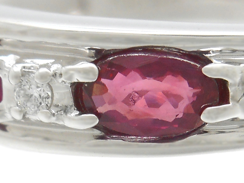 JEWELRY　貴金属・宝石　ルビーリング　ダイヤモンド　R0.78ct　D0.02ct　3.7g　16号　2145000236702　【200】