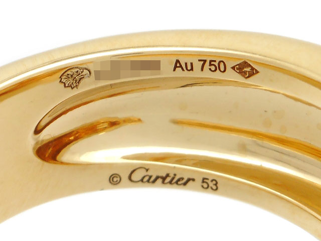 Cartier　カルティエ　パンテールリング　YG　イエローゴールド　15.5g　53号　日本サイズ13号　B4085900　214730034254　 【200】