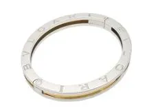 BVLGARI　ブルガリ　B-zero1　ブレスレット　バングル　ビーゼロワン　ステンレス　YG　イエローゴールド　28.5g　2143100502390　【200】