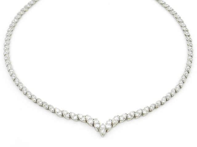 JEWELRY 貴金属・宝石 ネックレス PT850 プラチナ ダイヤモンド 27.2g