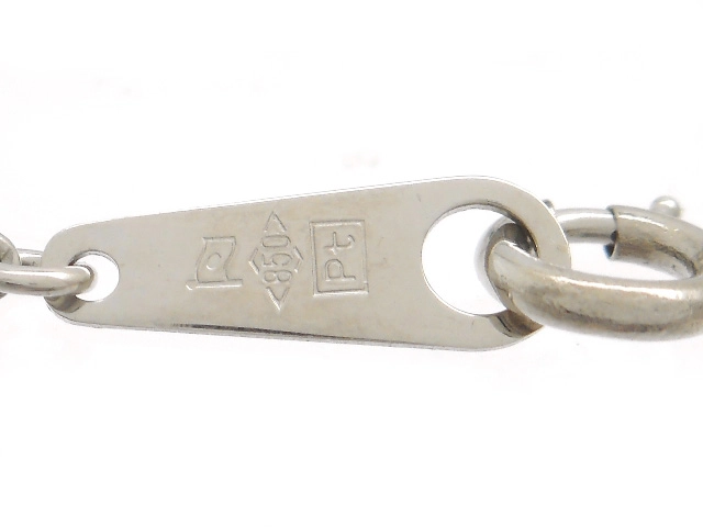 JEWELRY　ネックレス　プラチナ　PT850/PT900　エメラルド　ダイヤモンド　4.3g （2120000334252）【200】