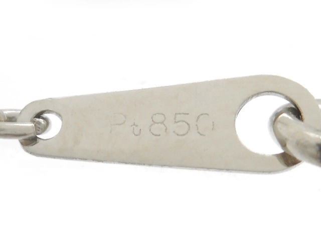 JEWELRY　ネックレス　プラチナ　PT850/PT900　エメラルド　ダイヤモンド　4.3g （2120000334252）【200】