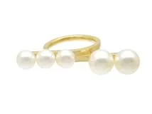 直営手配 すぐ届く TASAKI あこや真珠 ムーラン リング TASAKI リング 指輪 バランス シグネチャー K18WG ゴールド