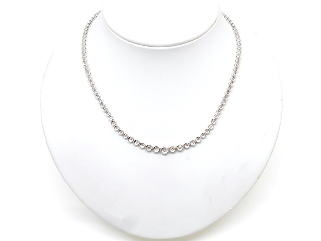 K18WG ホワトゴールド ダイヤモンド D2.00ct テニスネックレス K18WG ホワトゴールド ダイヤモンド D2.00ct テニスネックレス