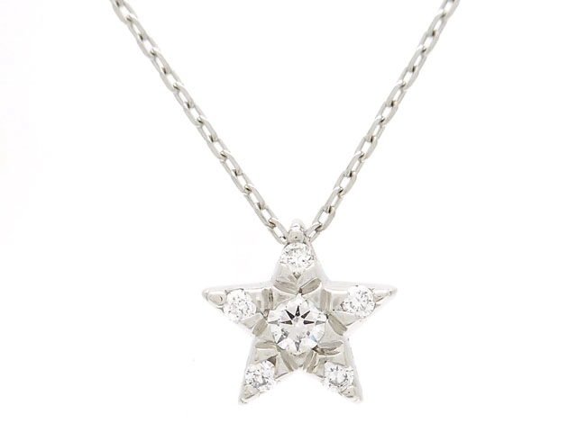 STAR JEWELRY　ダイヤモンド　ネックレス　プラチナ