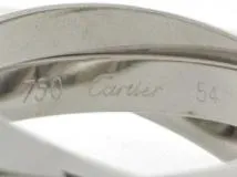 Cartier カルティエ 貴金属・宝石 リング 指輪 トリニティリング 3連 WG ホワイトゴールド 9.0g 54号 日本サイズ約14号 【460】2143600288459