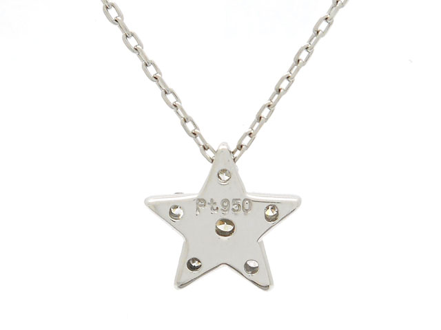 STAR JEWELRY スタージュエリー 貴金属・宝石 ダイヤネックレス 星  