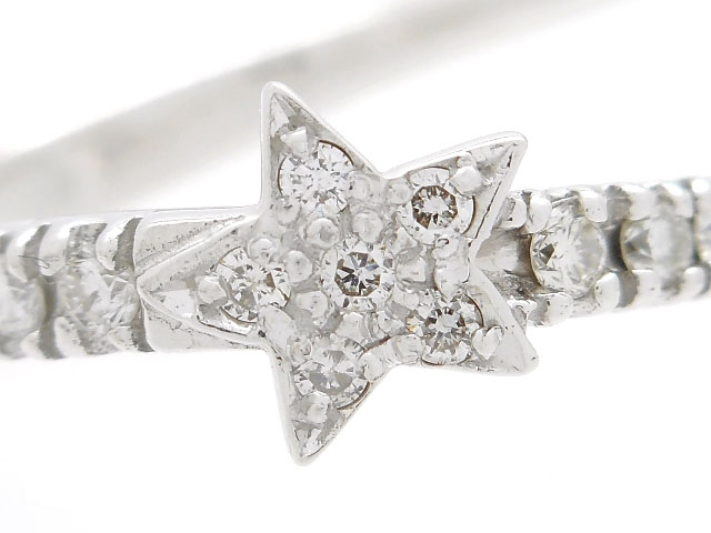 STAR JEWELRY スタージュエリー ダイヤモンド ホワイトゴールドリング  