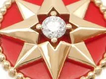 Dior　ディオール　貴金属・宝石　ローズディヴァンブレスレット　PG　ピンクゴールド　ダイヤモンド　レッドセラミック　2.4ｇ（2143200519731）【200】