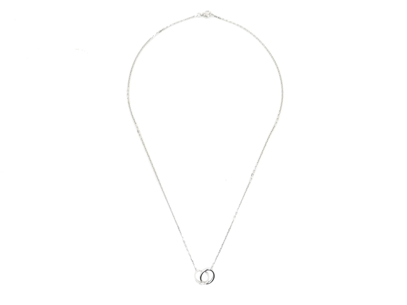 Cartier　カルティエ　ベビーラブネックレス　ダイヤモンド　WG　ホワイトゴールド　セミパヴェ　7.0g　B7013700【200】