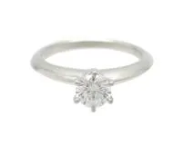 TIFFANY＆CO ティファニー ソリティアリング ダイヤモンド PT プラチナ