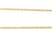 JEWELLRY　貴金属･宝石　チェーンネックレス　K18　YG　イエロゴールド　約0.9g　約40cm　2147100510621【200】