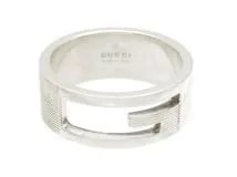 GUCCI グッチ ブランデッドリング SV シルバー 7.8g 16号