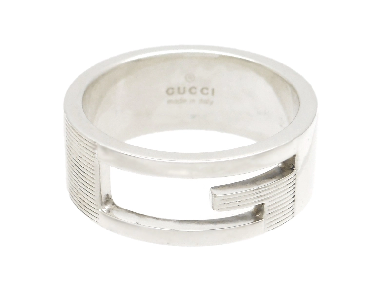 GUCCI グッチ ブランデッドリング SV シルバー 7.8g 16号