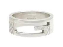 GUCCI グッチ ブランデッドリング SV シルバー 7.8g 16号