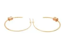 BVLGARI ブルガリ B-zero1フープピアス 357096 K18ピンクゴールド 重さ約11.1g 2022年正規品【472】SJ