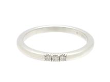 TIFFANY&CO ティファニー バンドリング 指輪 プラチナ ダイヤモンド 3PD 3.0g 6.5号 61000933  2143300223453 【200】
