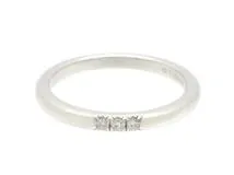TIFFANY&CO ティファニー バンドリング 指輪 プラチナ ダイヤモンド 3PD 3.0g 6.5号 61000933  2143300223453 【200】