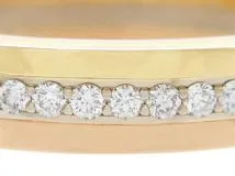 Cartier　カルティエ　貴金属・宝石　ルイヴァンドーム　バンドリング　指輪　3カラー　750PG/WG/YG　ダイヤモンド　3.7g　50号　B4052900　参考定価621,500　（2141200351498）