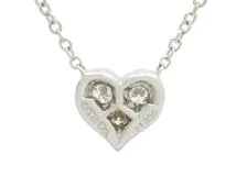 TIFFANY＆CO　ティファニー　貴金属･宝石　センチメンタルハートネックレス　ハート　ダイヤモンド　ネックレス　PT　プラチナ　3.1g　2120500247274　【200】