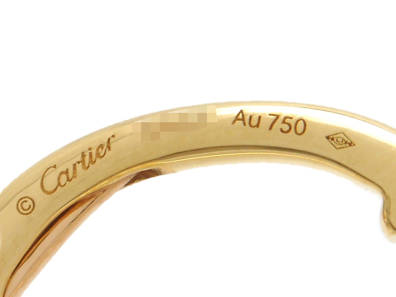 Cartier　カルティエ　トリニティピアス　3カラー　ダイヤモンド　YG　WG　PG　6.8g　 B8301465　2143200635240　【200】