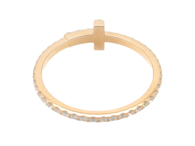 TIFFANY＆CO ティファニー Tワイヤーバンド リング PG ピンク